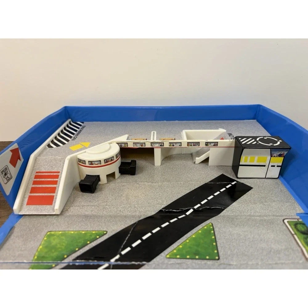 Vintage Micro Machines Marina Airport Playset Bridge Sign Building